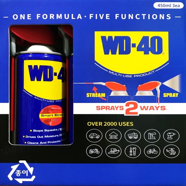 WD-40 더블유디 40 다목적방청 윤활제 450MLX3개입